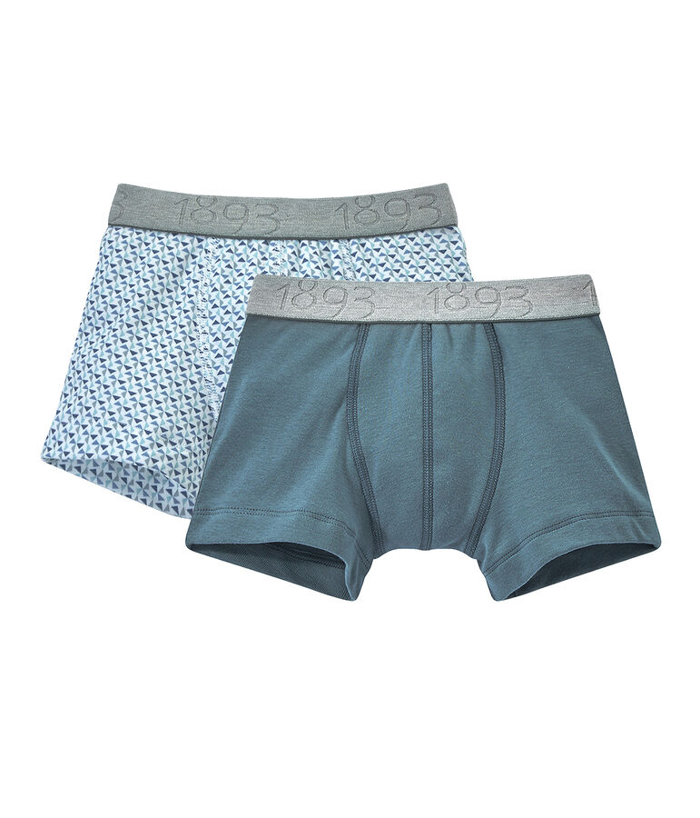 Lotto di 2 boxers per bambino bianco