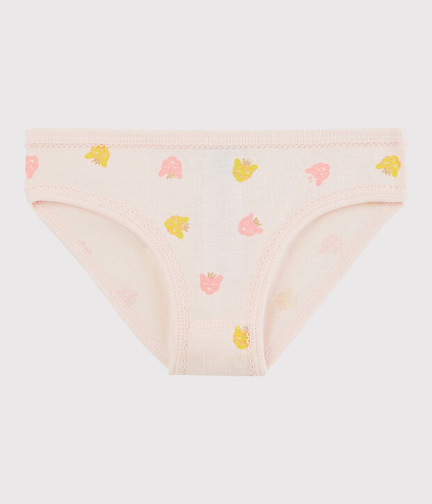 La mutandina in cotone per bambina rosa/multicolore