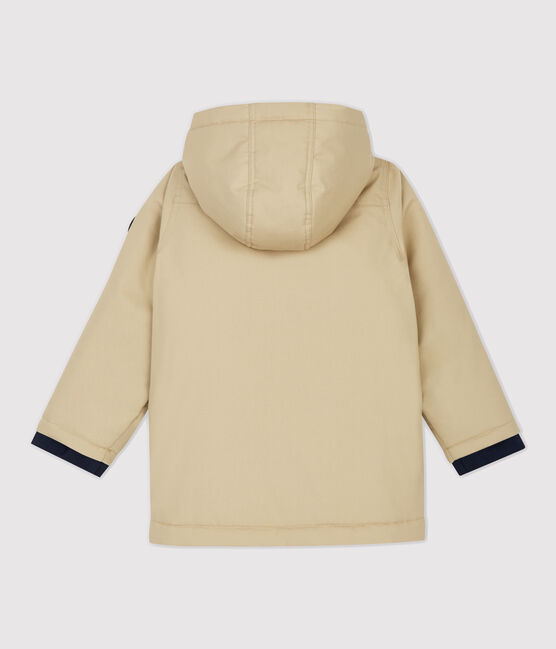 Parka bambino in cotone spalmato beige JERRYCAN