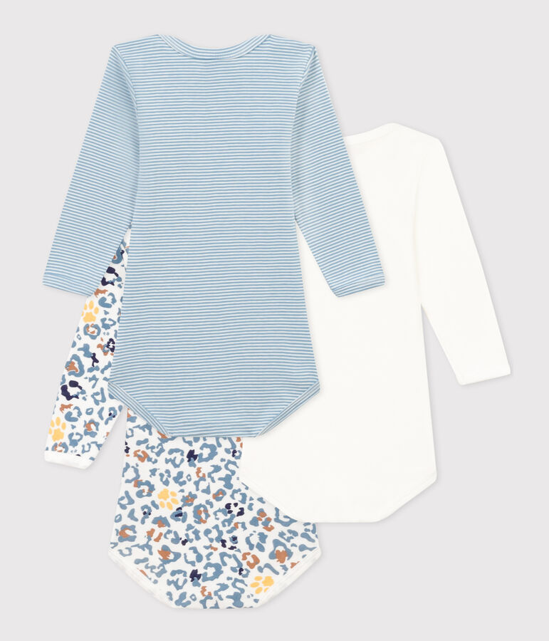 Confezione da 3 body a maniche lunghe beb&egrave; in cotone multicolore