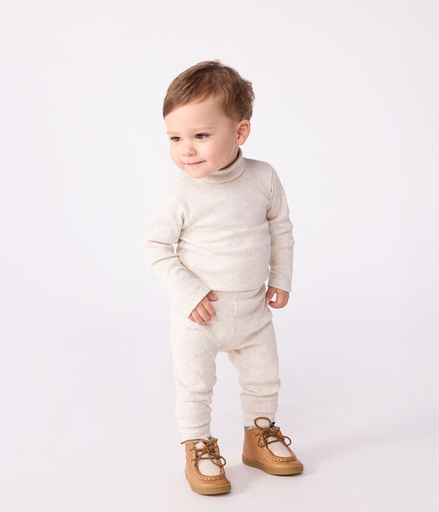 Leggings in cotone tinta unita neonato MONTELIMAR CHINE