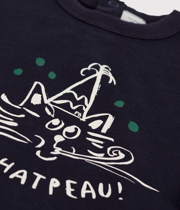 T-shirt manica lunga beb&egrave; in cotone SMOKING