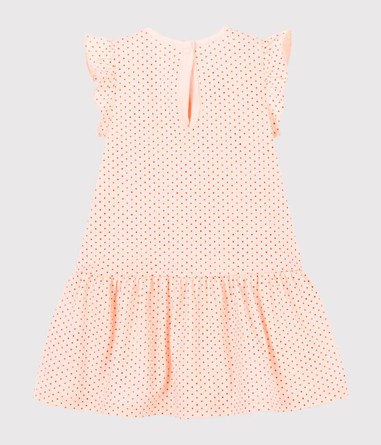 Abito senza maniche bebè femmina in maglia rosa FLEUR/rosa COPPER
