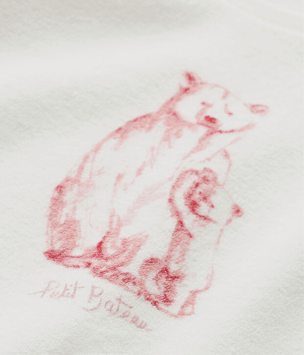 Pigiama per bambina in spugna bianco/rosa/multicolore