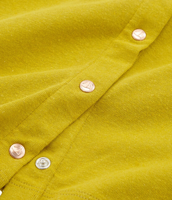 Cardigan bambina verde BAMBOO