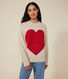 Maglione in misto lana e cotone donna