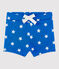 Short bebé bambino stampato blu PERSE/bianco MARSHMALLOW
