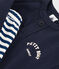 Completo regalo bebè: t-shirt e pantaloni blu SMOKING/bianco MARSHMALLOW