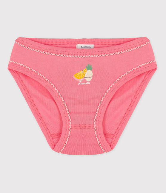 La mutandina in cotone per bambina rosa GRETEL