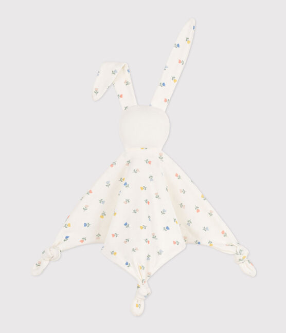 Doudou a fiori in cotone bianco MARSHMALLOW/bianco MULTICO
