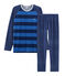 Pigiama ragazzo in ciniglia blu MEDIEVAL/blu MAJOR
