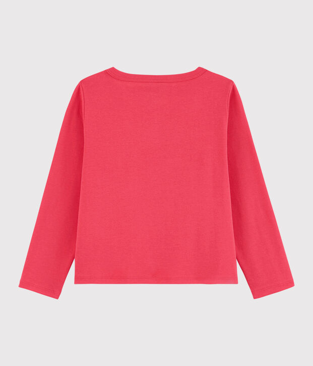 Cardigan in cotone bambina rosa