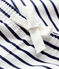 Pantaloni in cotone bebè femmina/maschio bianco MARSHMALLOW/blu SMOKING