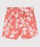 Shorts in popeline bambina rosa PAPAYE/ MARSHMALLOW