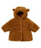 Cappotto bebè femmina in sherpa marrone BRINDILLE