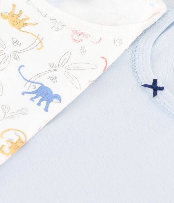 Confezione da 2 t-shirt manica corta bambina in cotone variante 1