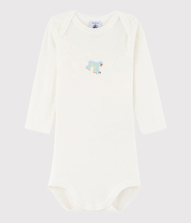 Body manica lunga beb&egrave; unisex bianco