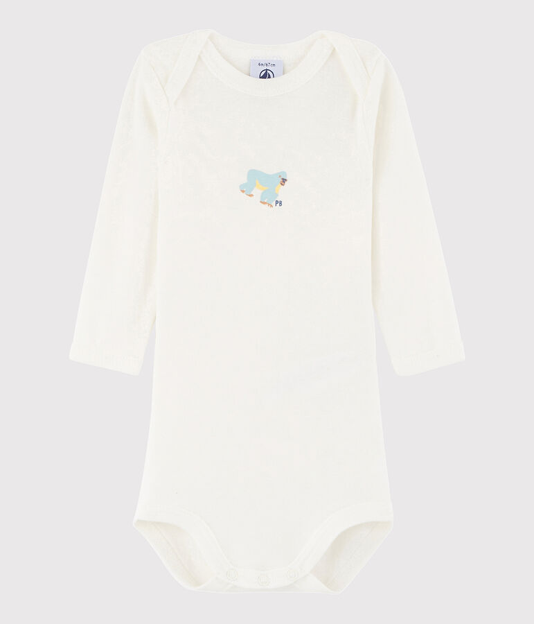 Body manica lunga beb&egrave; unisex bianco MARSHMALLOW