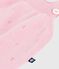 Tutina corta in maglia cotone traforato neonato rosa