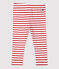 Leggins in cotone bebè. bianco MARSHMALLOW/rosso TERKUIT