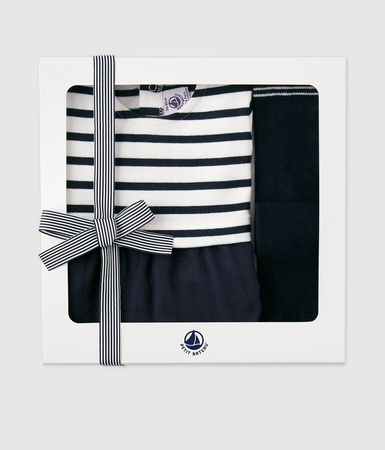 Set regalo beb&egrave; con abito e calzamaglia variante 1