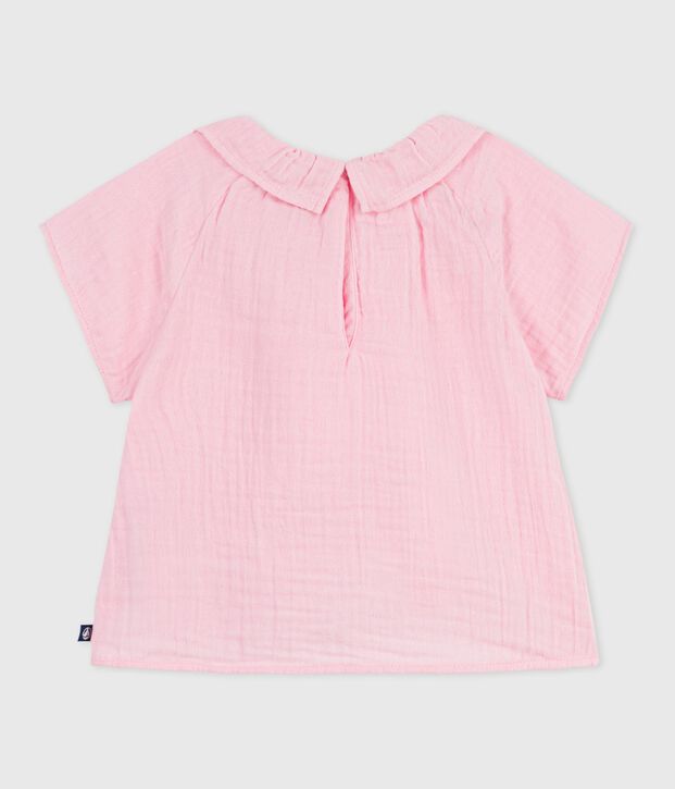 Blusa a maniche lunghe in cotone tinta unita neonato MARQUISE