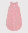 Sacco nanna neonato in cotone a fiori TOG 1 rosa CHARME/bianco MARSHMALLOW