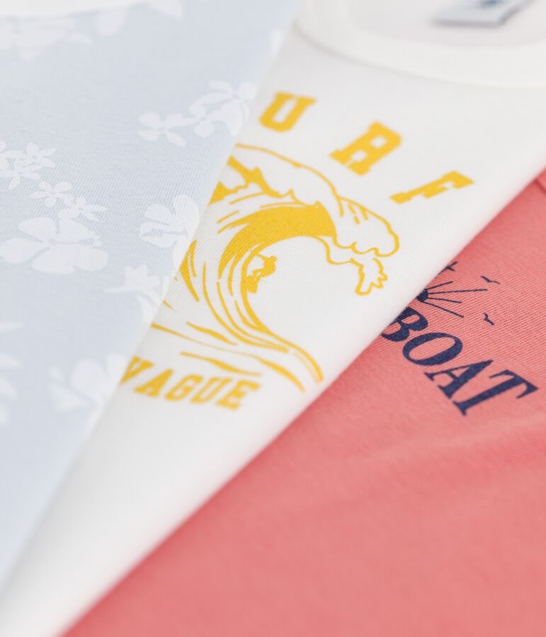 Confezione da 2 canottiere Hawaii bambino in cotone multicolore