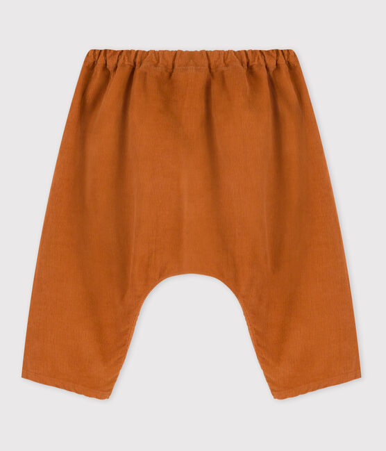 Pantalone in velluto a costine bebè. marrone ECUREUIL