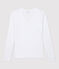 T-shirt scollo a V iconica Donna bianco ECUME