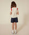 T-shirt in jersey bambina ecru AVALANCHE