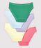 Confezione da 5 slip frutti bambina variante 1