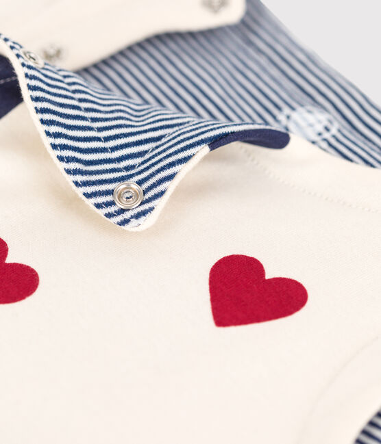 Gilet smanicato reversibile bebè a costine bianco AVALANCHE/ MULTICO