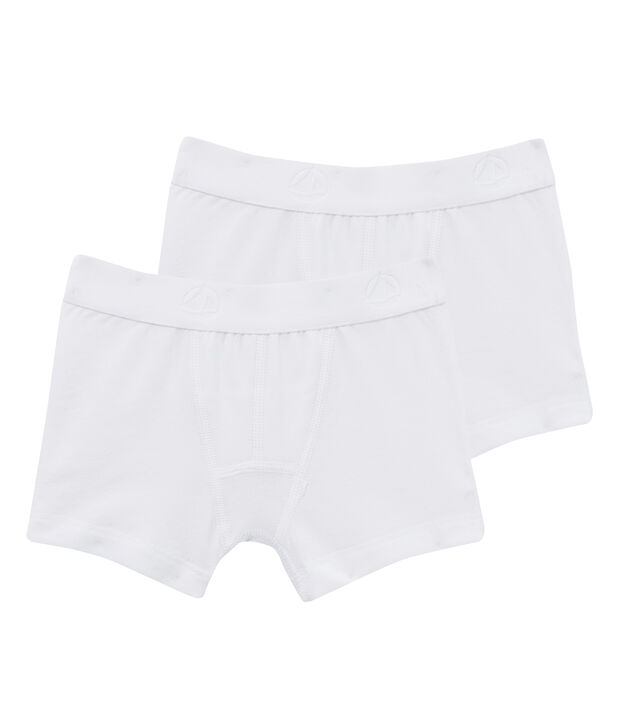 Duo boxer bambino bianco