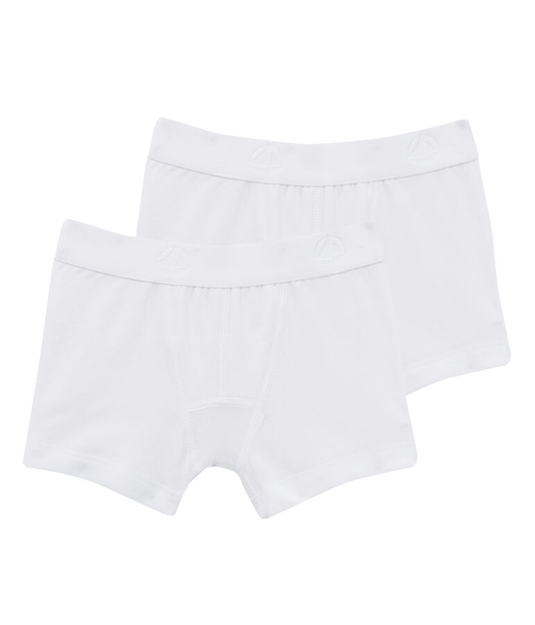Duo boxer bambino bianco