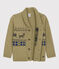 Cardigan bambino in lana e cotone JERRYCAN MOULINE/ MULTICO