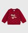 Pullover in maglia di lana e cotone neonato rosso CORRIDA