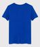 T-shirt L'ICONIQUE in lino donna blu DELFT