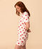 Pigiama donna corto in cotone bianco MARSHMALLOW/rosso TERKUIT
