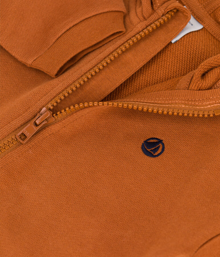 Felpa con cappuccio per beb&egrave; marrone ECUREUIL