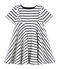 Abito bambina beige COQUILLE/blu ABYSSE