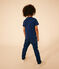 T-shirt bambino in jersey fiammato blu MEDIEVAL