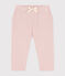 Pantalone bebè in tubique tinta unita rosa SALINE
