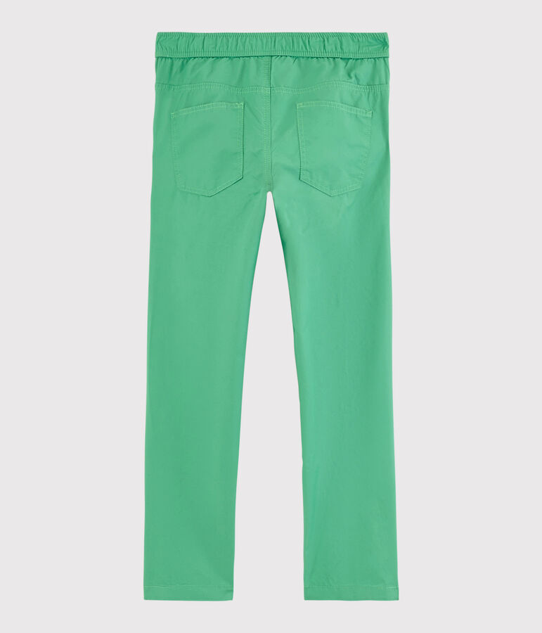 Pantaloni in serge bambino verde