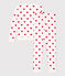 Pigiama donna in cotone cuore bianco MARSHMALLOW/rosso TERKUIT