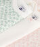 Set da 3 body a maniche corte in cotone a fiori neonato variante 1