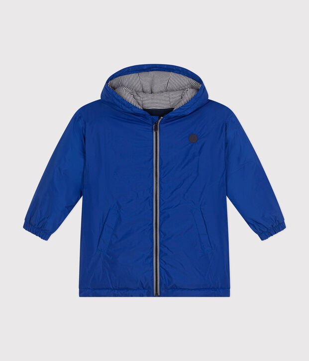 Giacca a vento calda bambino blu