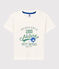 T-shirt maniche corte in jersey bambino bianco MARSHMALLOW