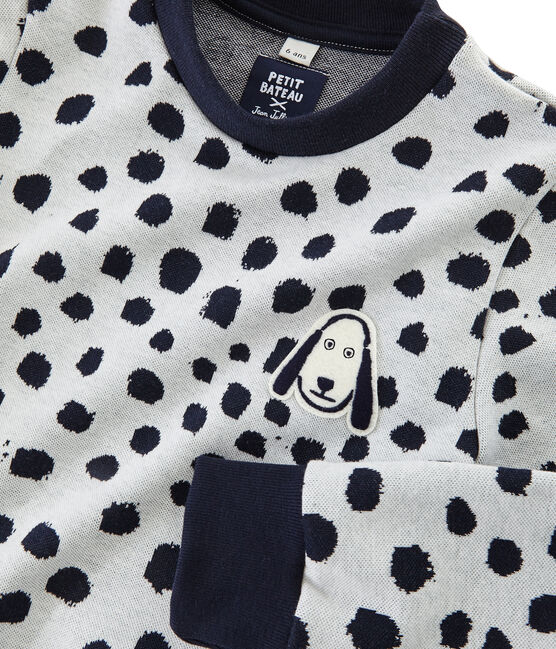 Felpa Jean Jullien bianco MARSHMALLOW/ DOTTIES