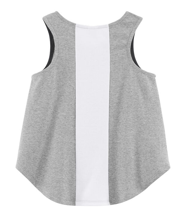Canottiera sportiva bambina grigio